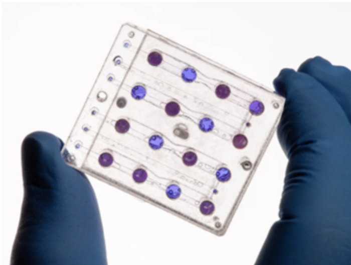 BioSentinel microfluidics card. Source: NASA 